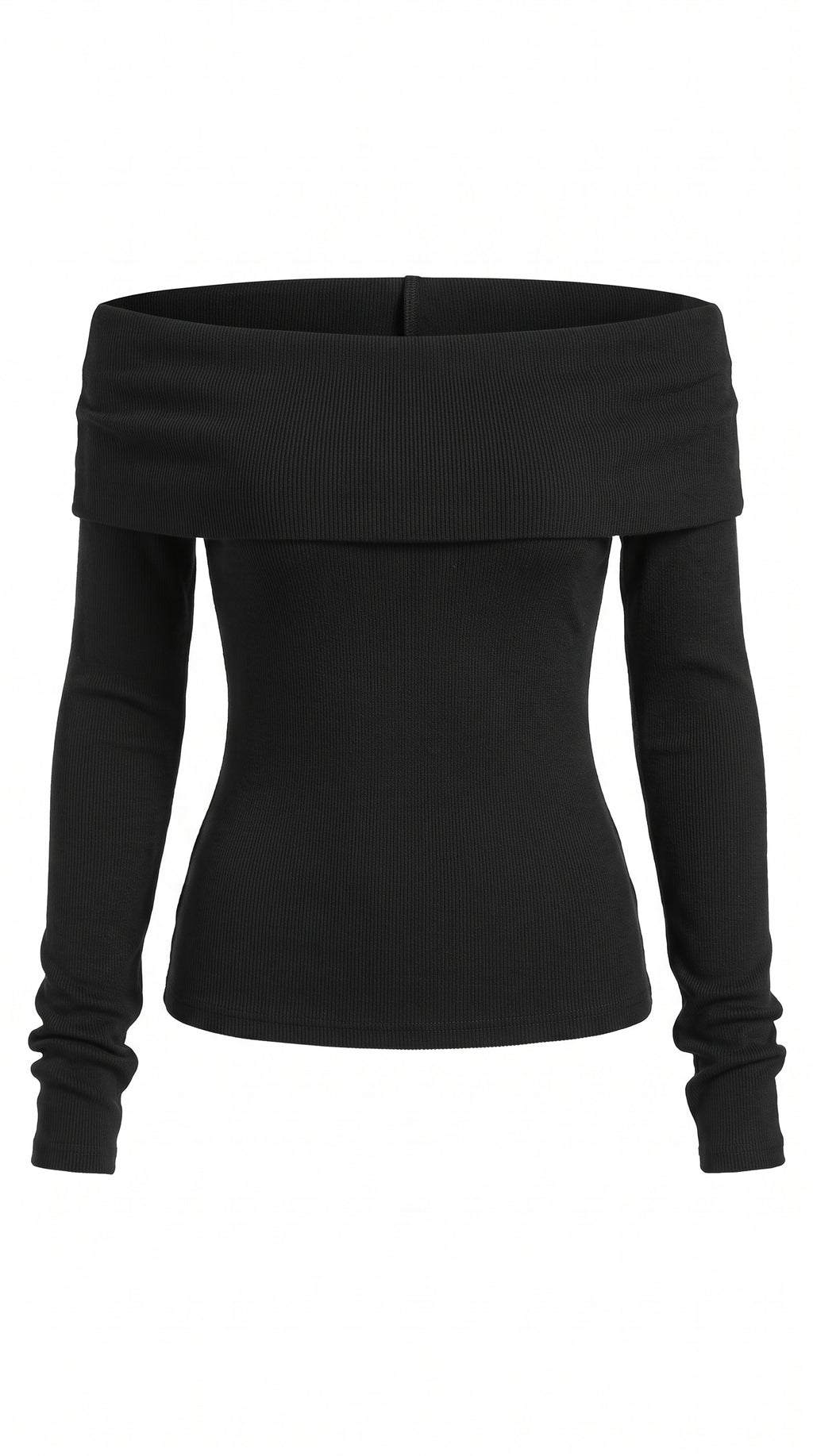 Élise Off-Shoulder Foldover Knit Top