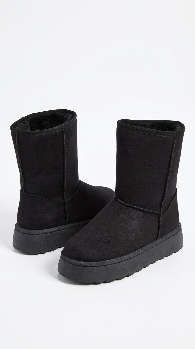 Hazel Suede-Look Platform Boots