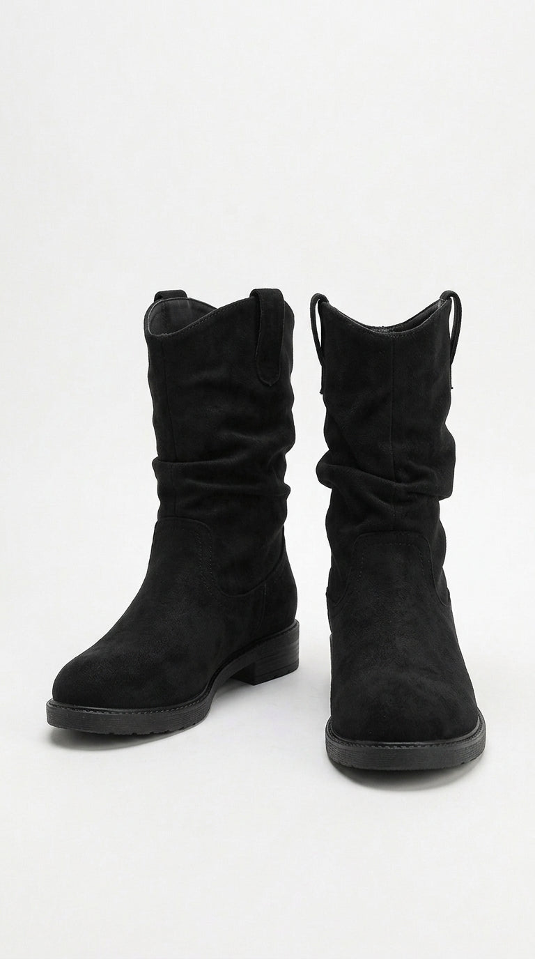 Sienna Round-Toe Slouchy Boots