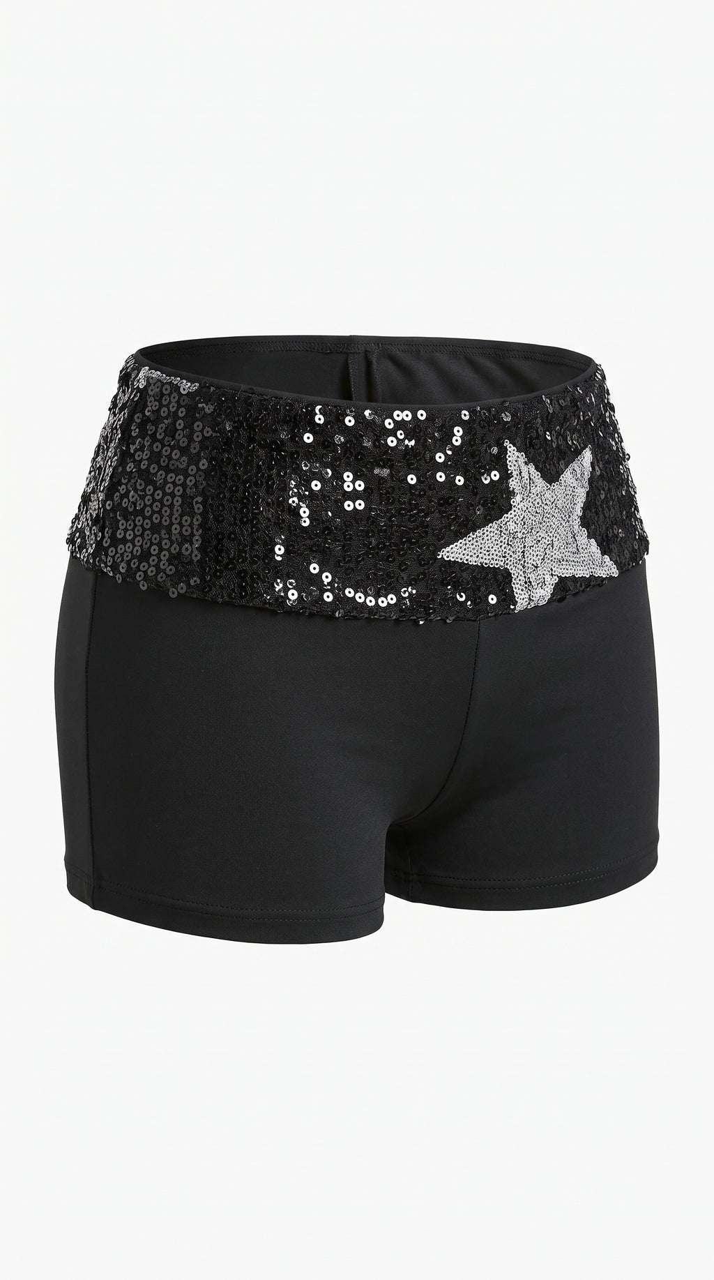 Stella Sequin Star Waistband Mini Shorts