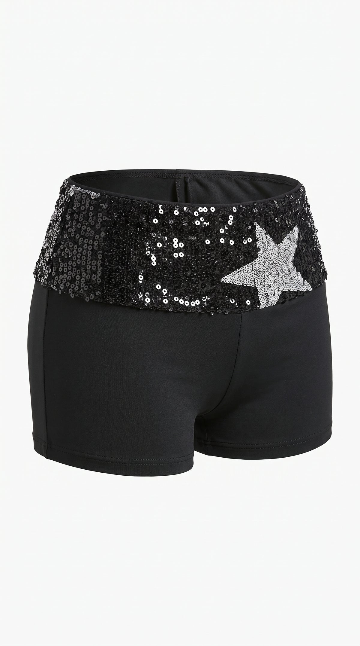Stella Sequin Star Waistband Mini Shorts