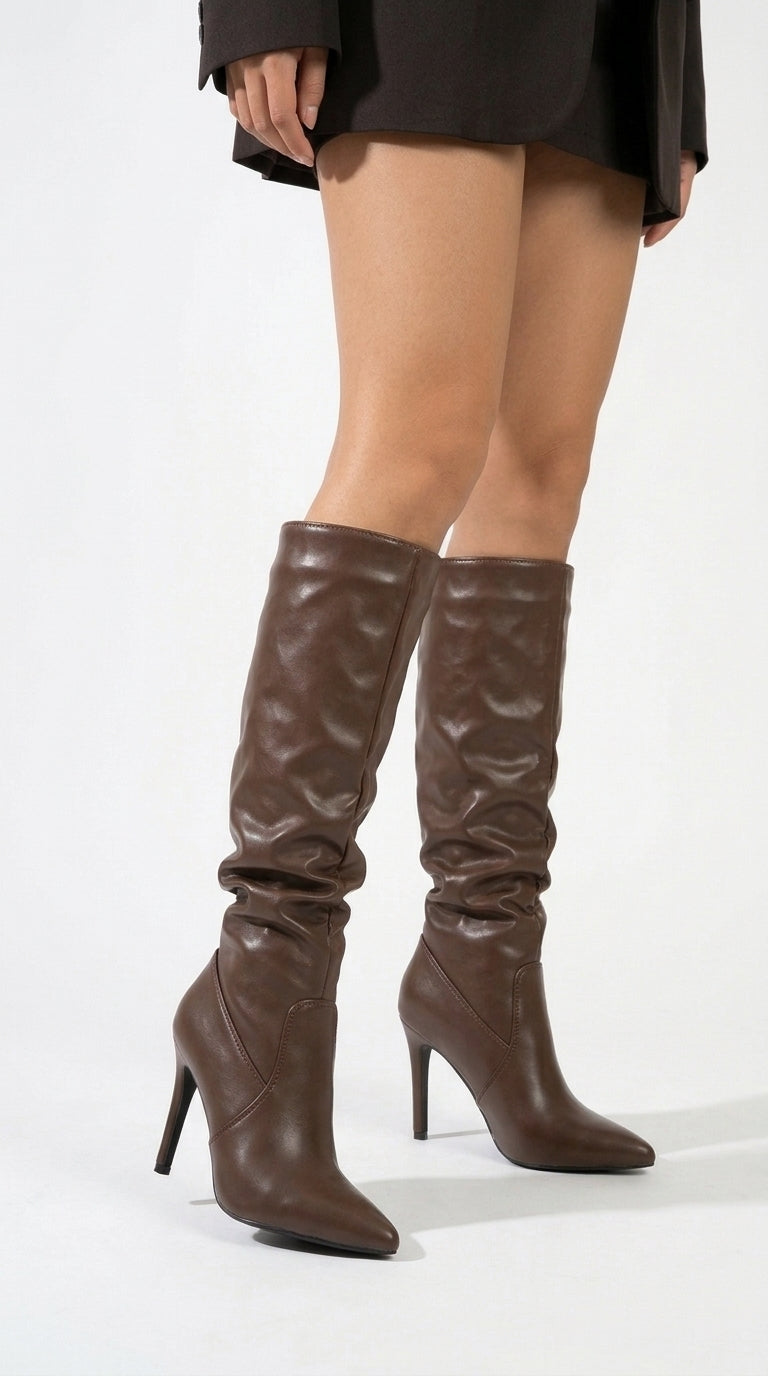 Vienna Pointed-Toe Stiletto Boots