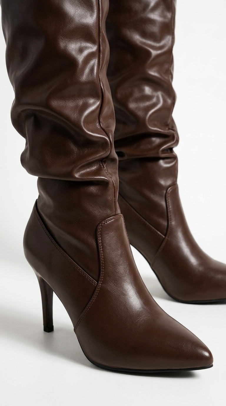 Vienna Pointed-Toe Stiletto Boots