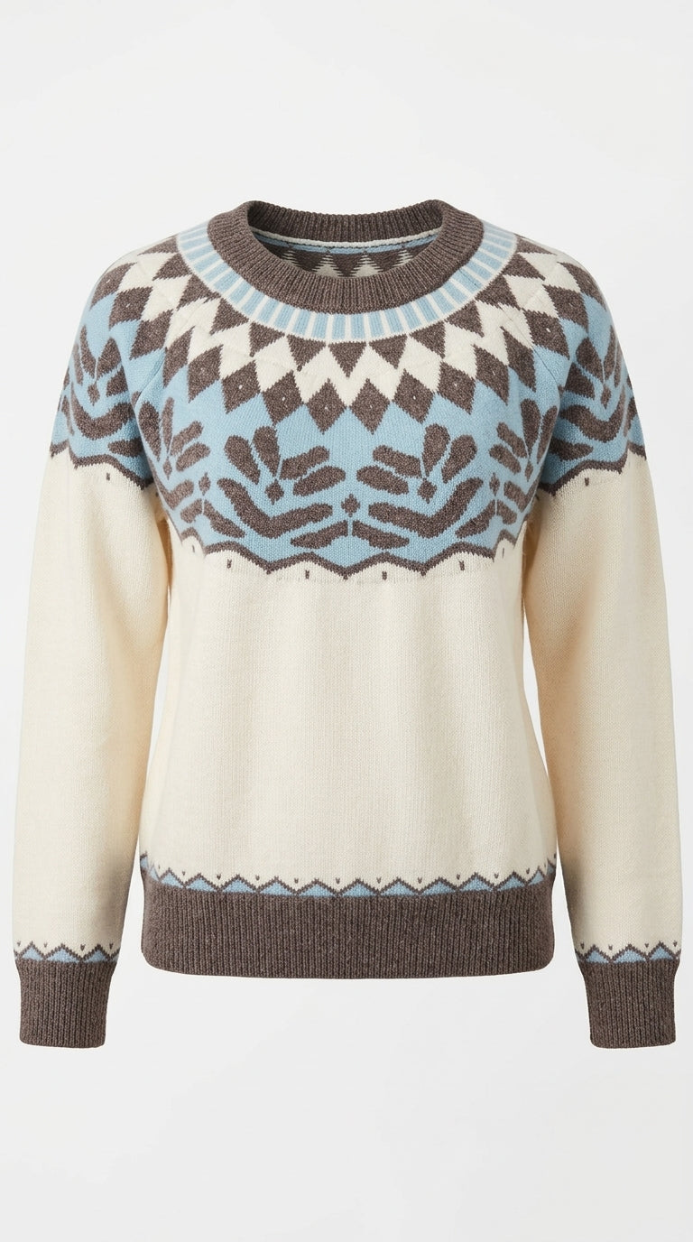 Alpine Fair Isle Knit Sweater