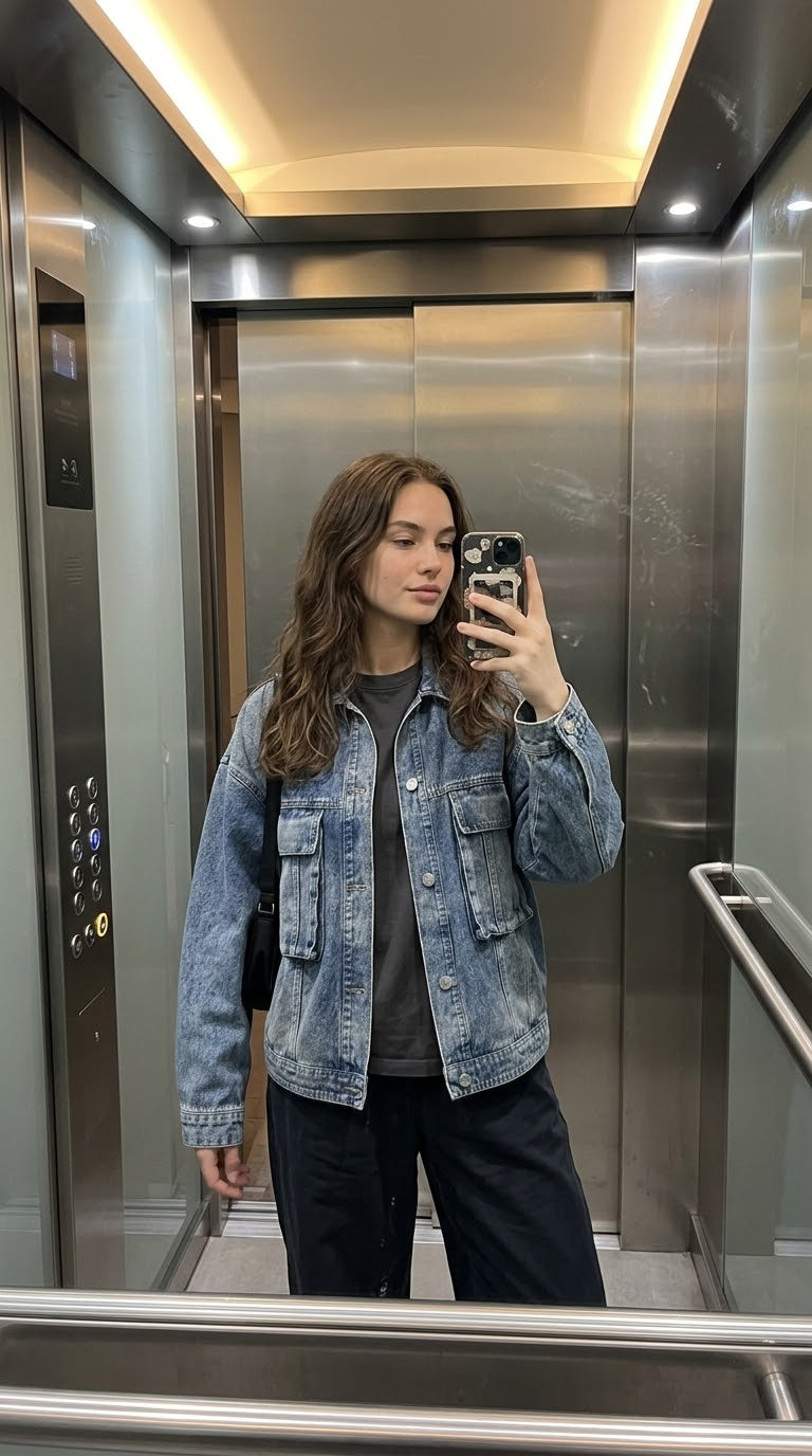 Vintage Wash Denim Jacket