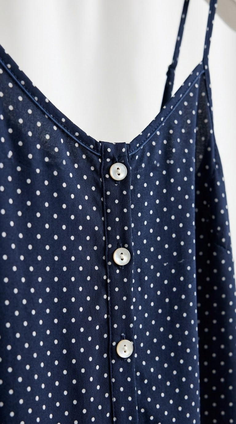 Polka Dot Peplum Cami