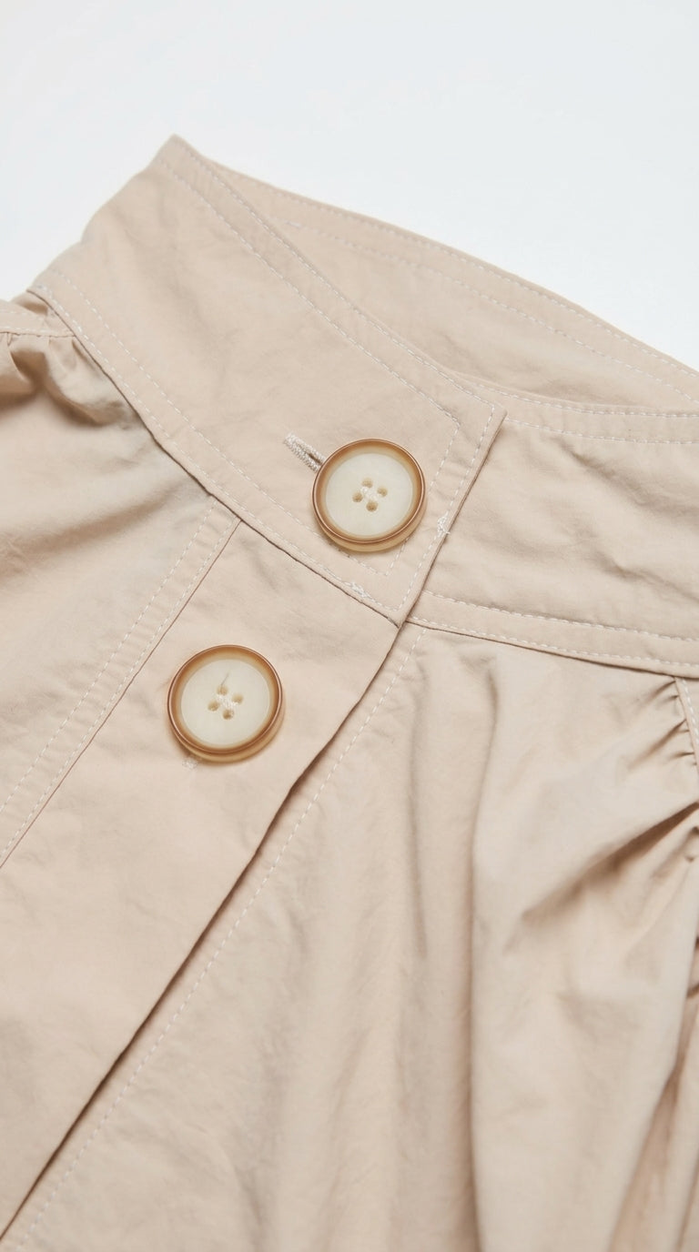 Margot Puff-Sleeve Button-Up Jacket