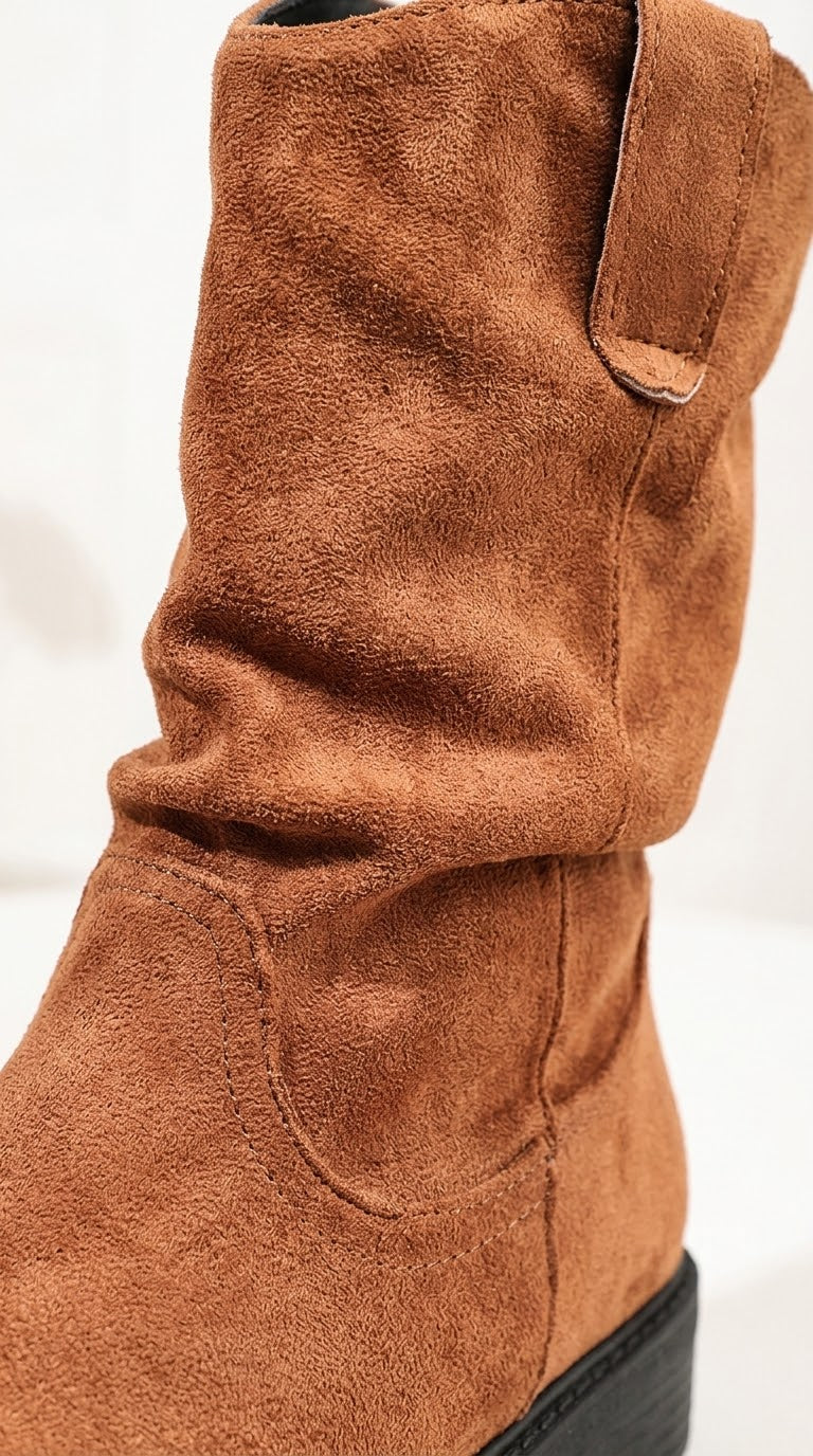 Sienna Round-Toe Slouchy Boots