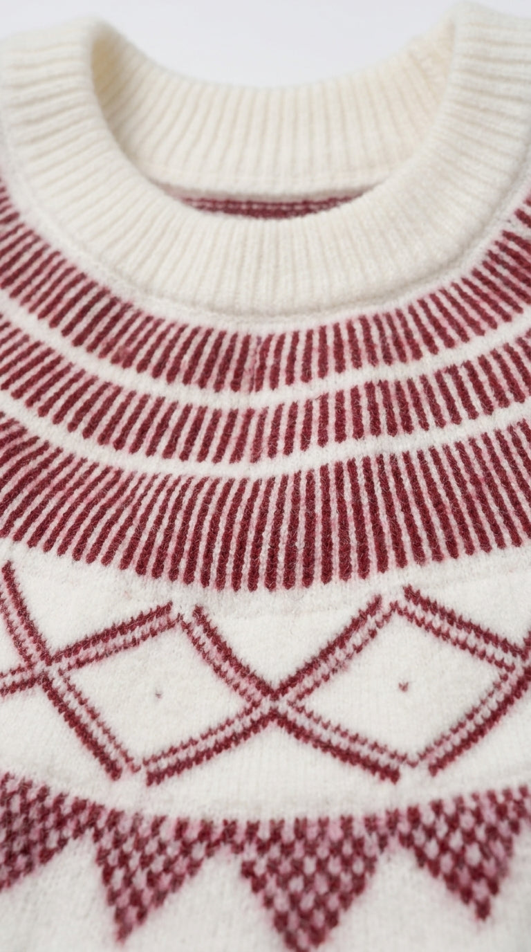 Aspen Geometric Knit Sweater