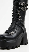 Raven Lace-Up Platform Boots