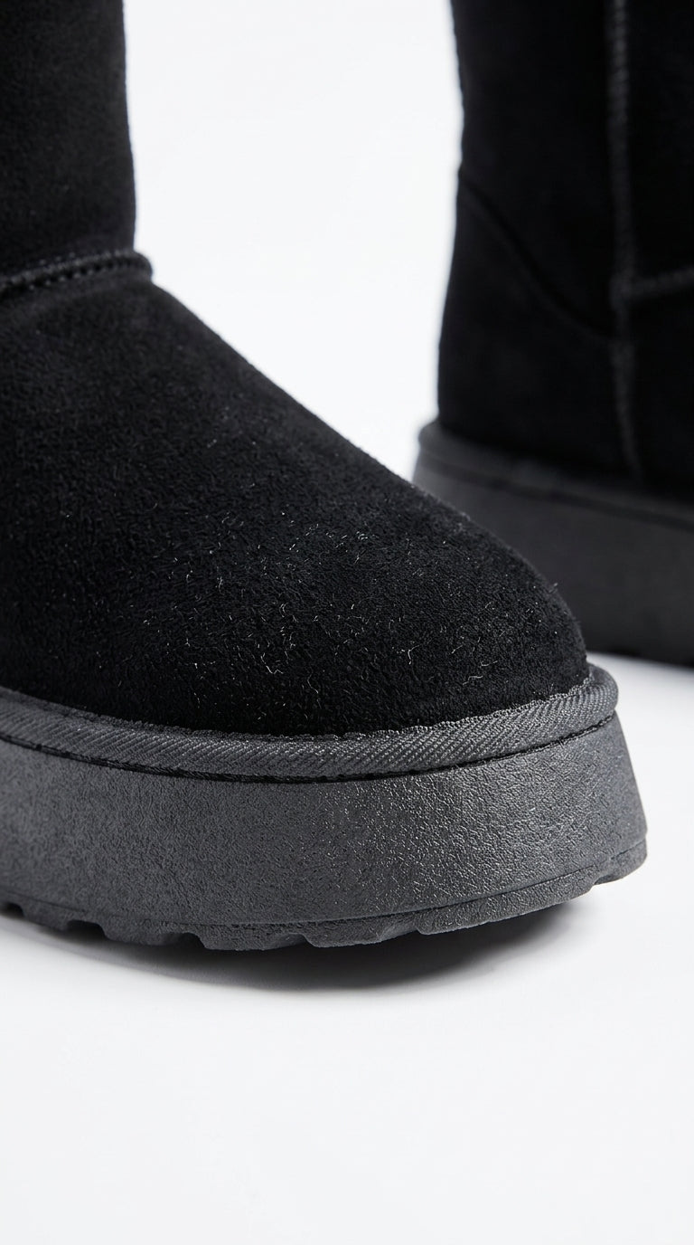 Hazel Suede-Look Platform Boots