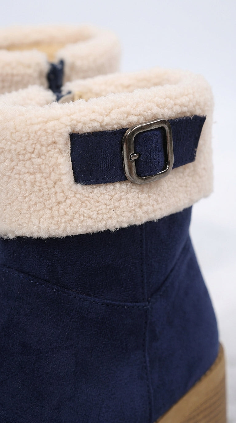Avery Round-Toe Block-Heel Boots