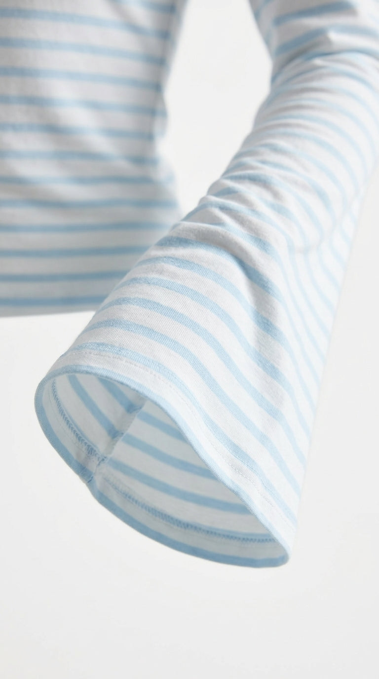 Jules Striped Flare-Sleeve Top