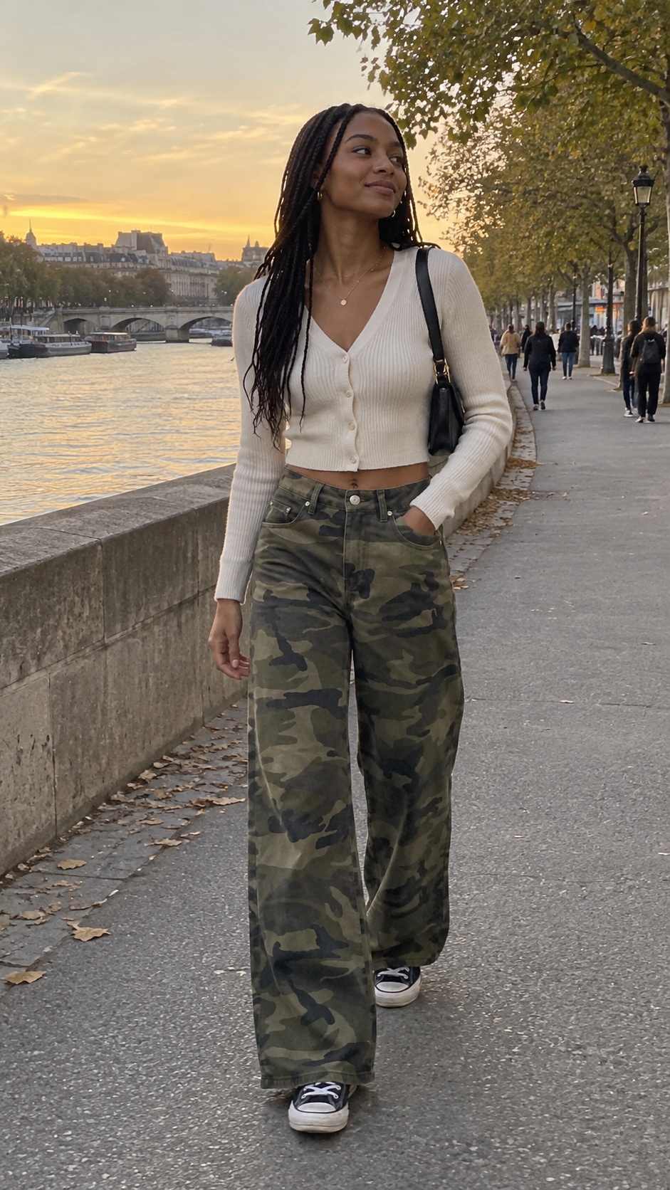 Riley Low-Rise Camo Jeans