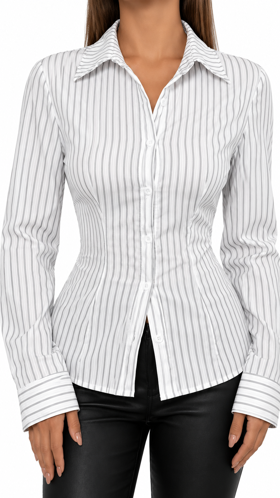 Sloane Striped Button-Up Shirt