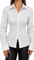 Sloane Striped Button-Up Shirt
