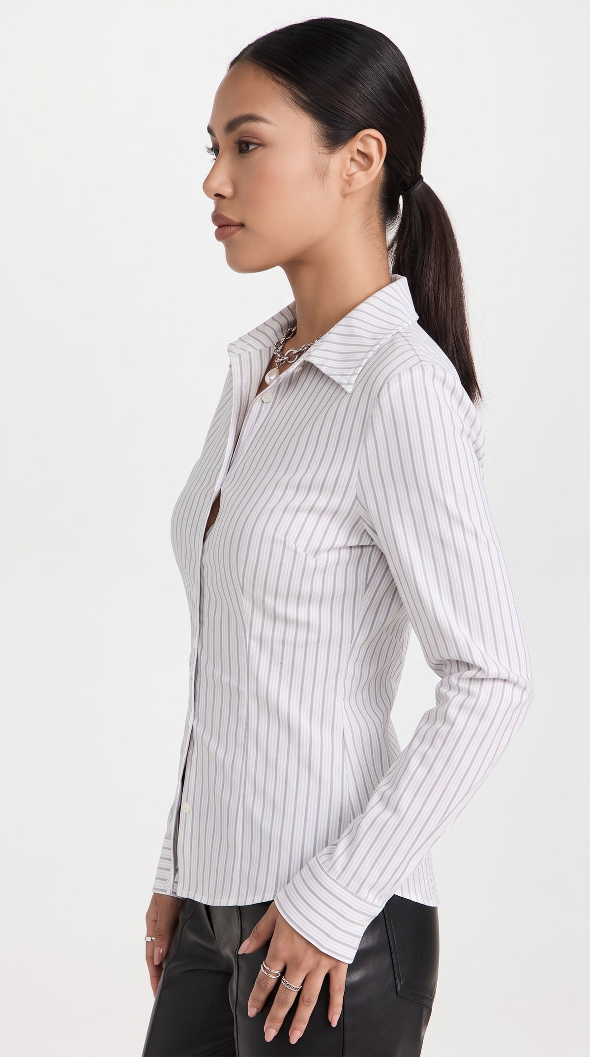 Sloane Striped Button-Up Shirt