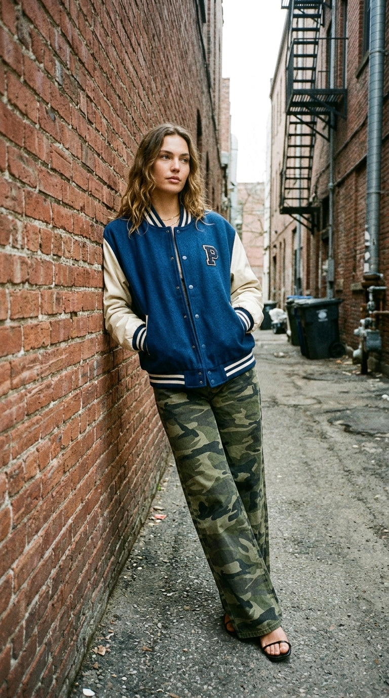 Riley Low-Rise Camo Jeans