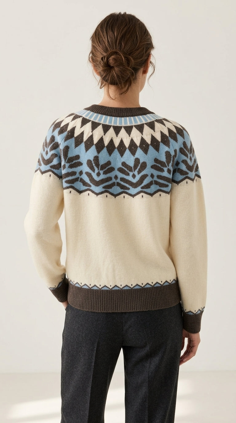 Alpine Fair Isle Knit Sweater