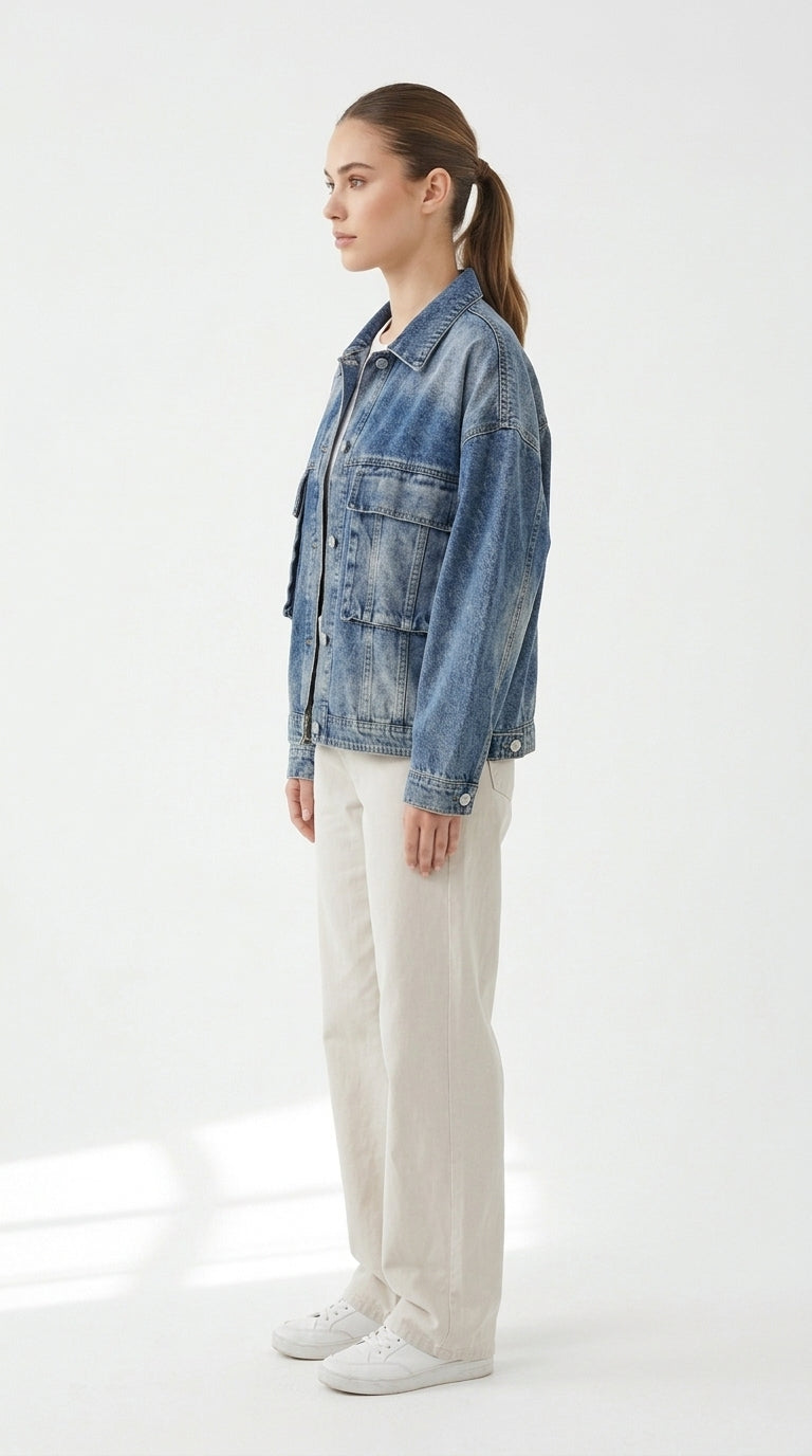 Vintage Wash Denim Jacket