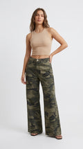 Riley Low-Rise Camo Jeans