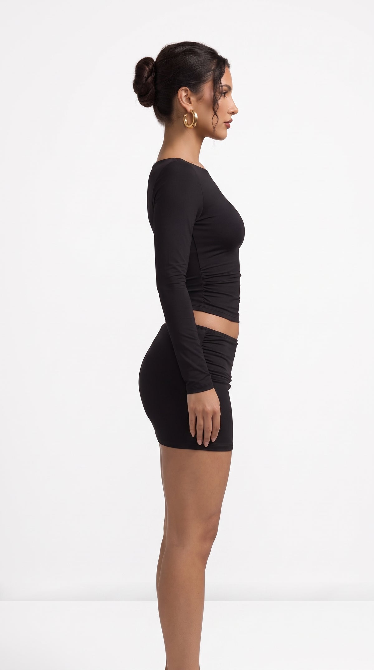 Nina Black Bodycon Mini Skirt