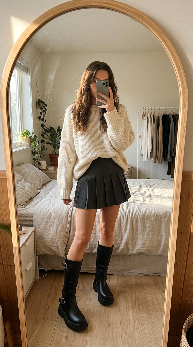 Round Toe Platform Boots
