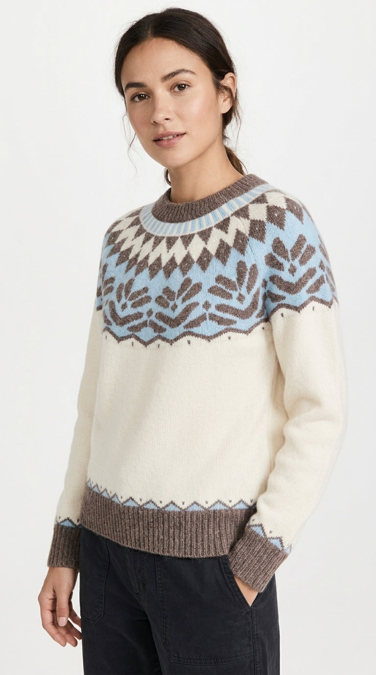 Alpine Fair Isle Knit Sweater
