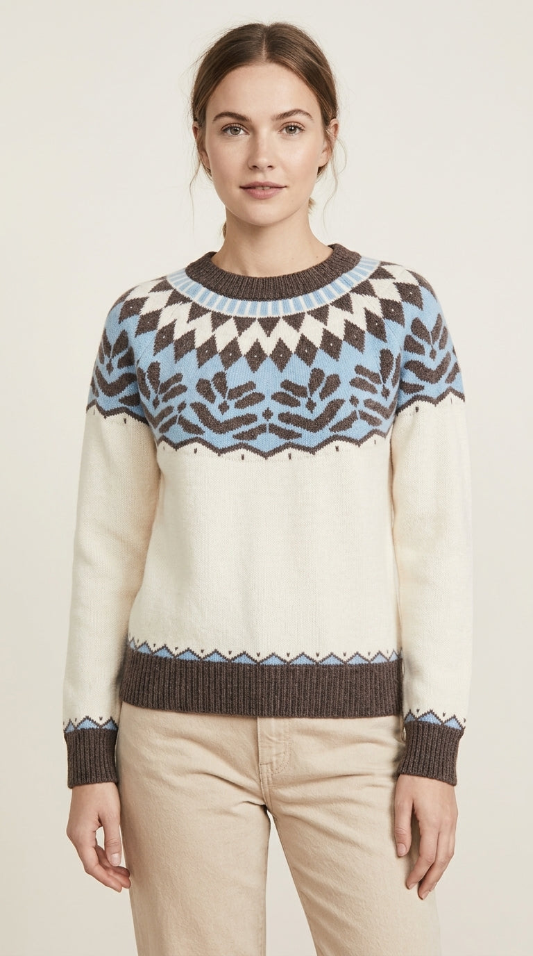 Alpine Fair Isle Knit Sweater