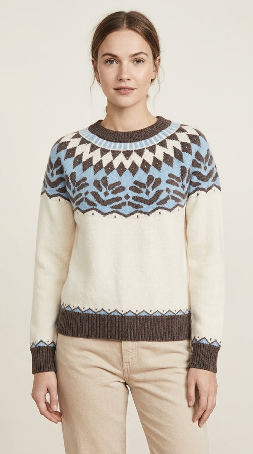 Alpine Fair Isle Knit Sweater