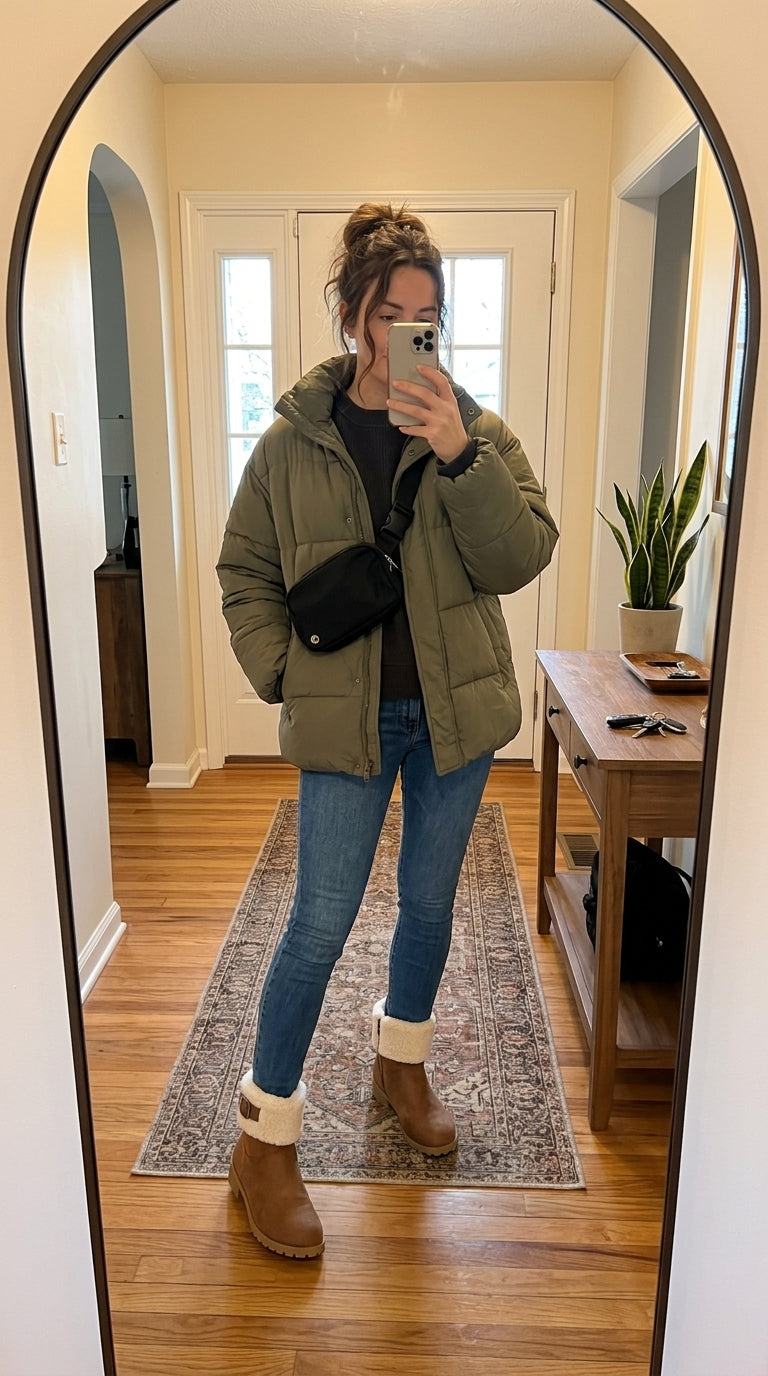 Round Toe Block Heels Boots