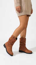 Sienna Round-Toe Slouchy Boots