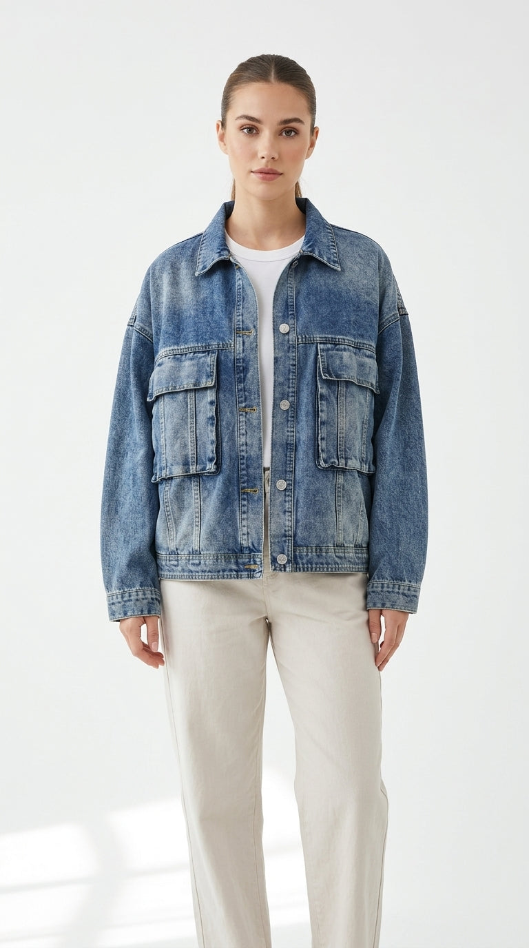 Vintage Wash Denim Jacket