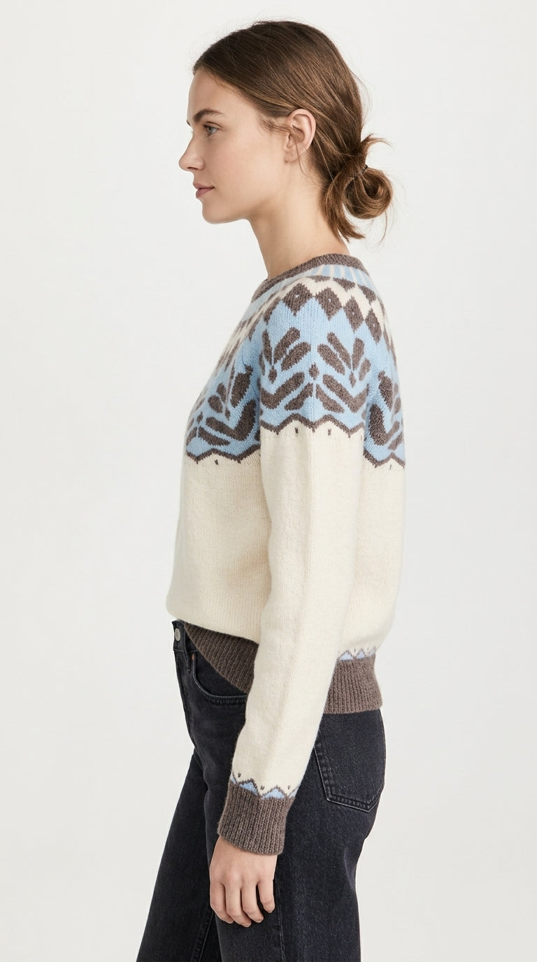 Alpine Fair Isle Knit Sweater