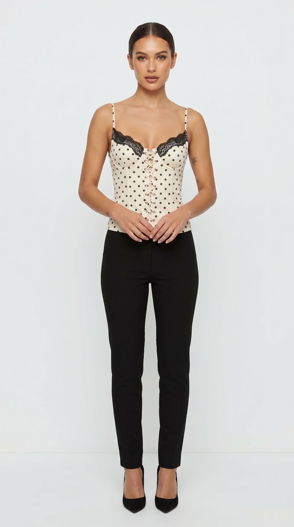 Dottie Polka Dot Lace Cami