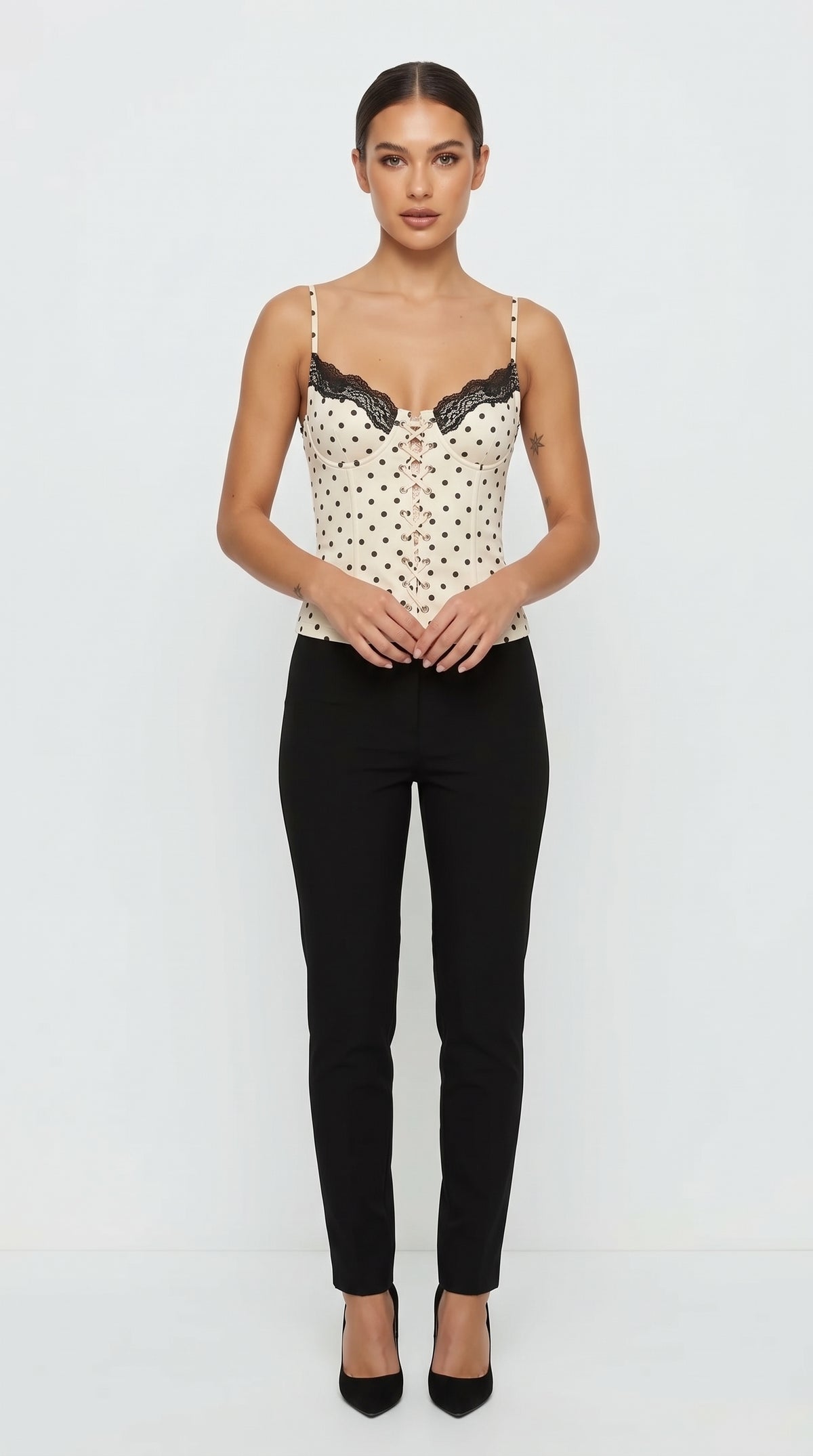 Dottie Polka Dot Lace Cami