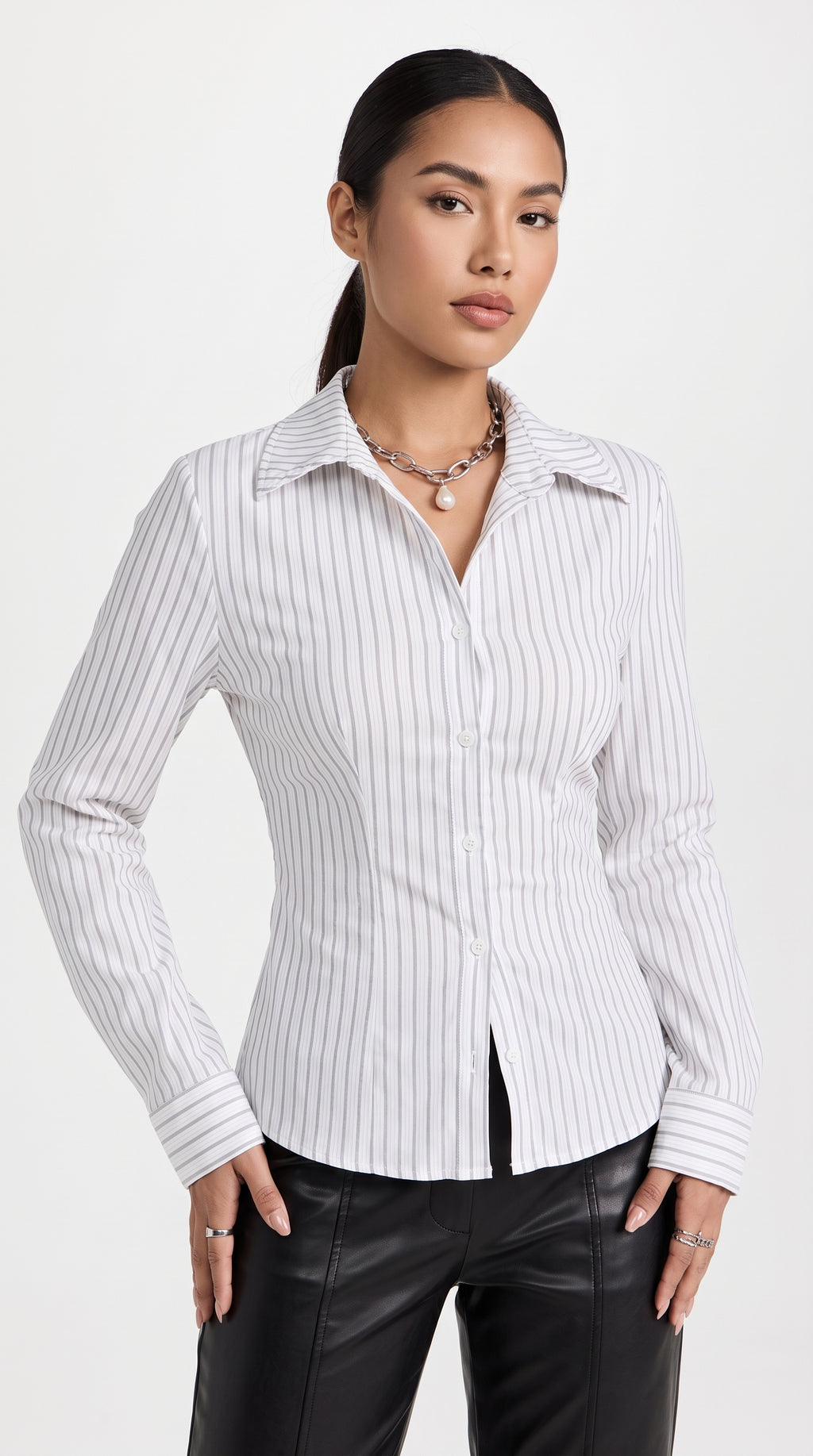 Sloane Striped Button-Up Shirt