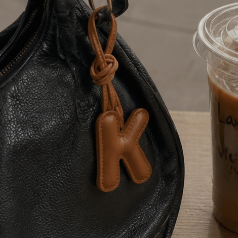 The Daily Details™ Leather Letter Bag Charm