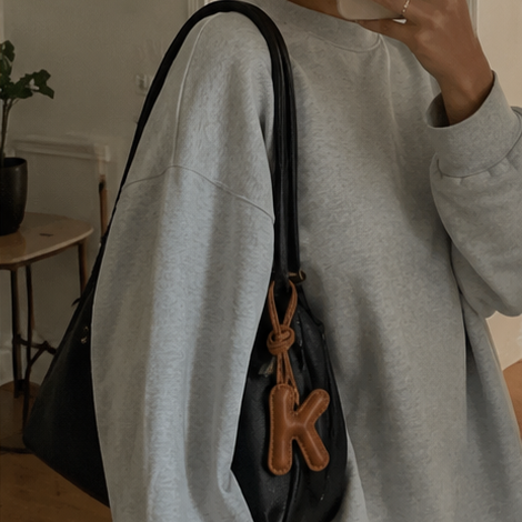 The Daily Details™ Leather Letter Bag Charm
