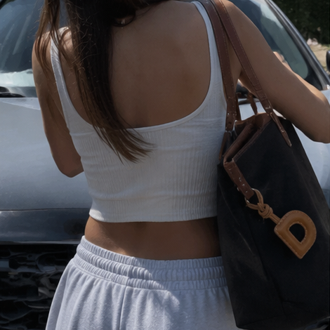 The Daily Details™ Leather Letter Bag Charm