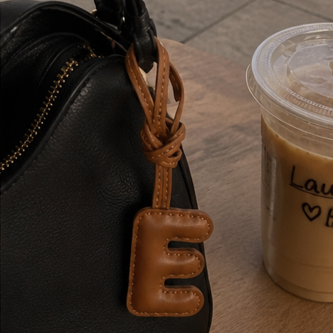The Daily Details™ Leather Letter Bag Charm