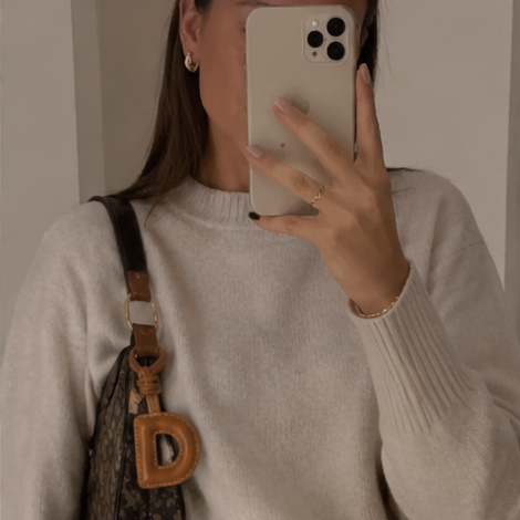 The Daily Details™ Leather Letter Bag Charm