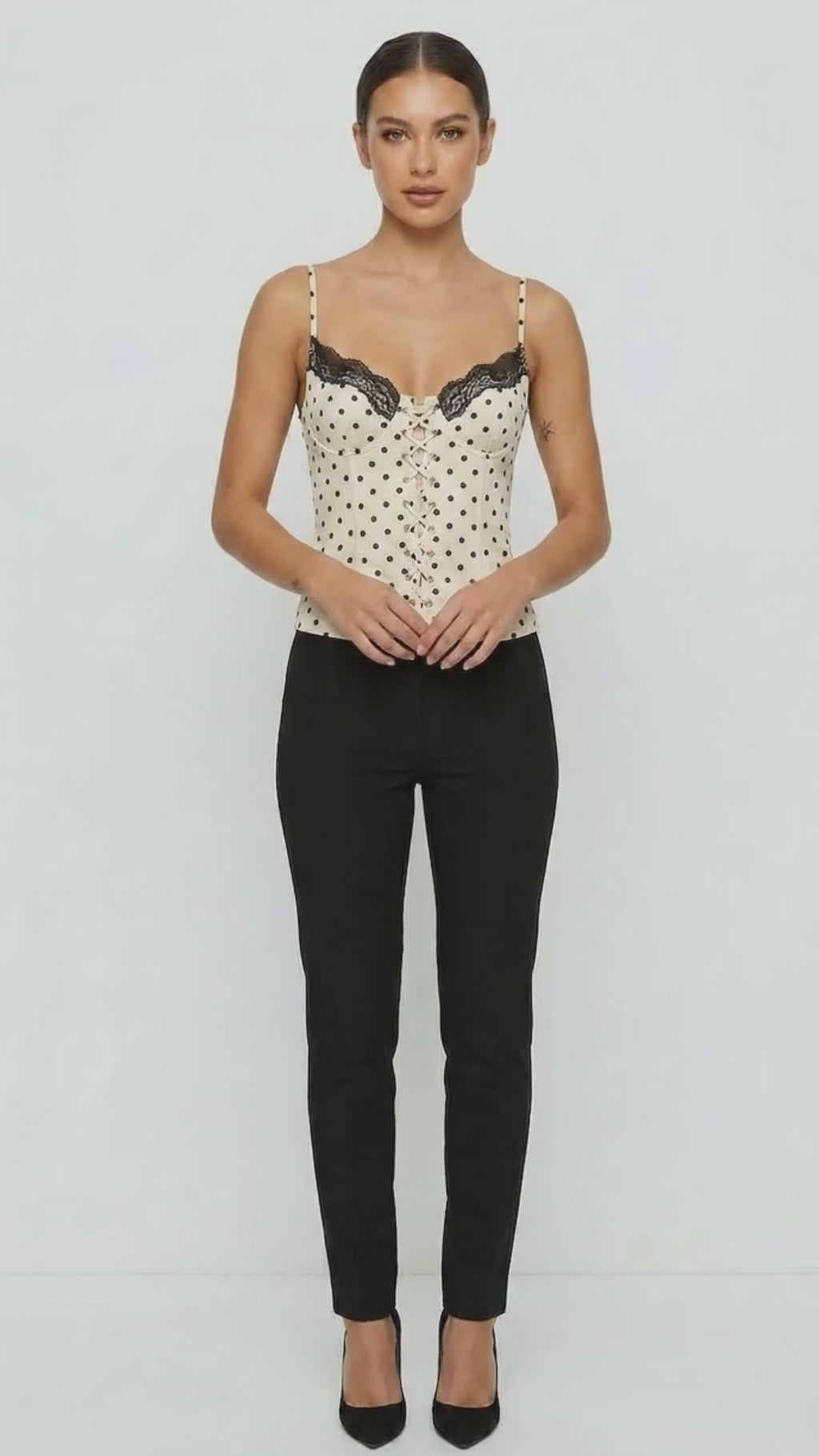 Dottie Polka Dot Lace Cami