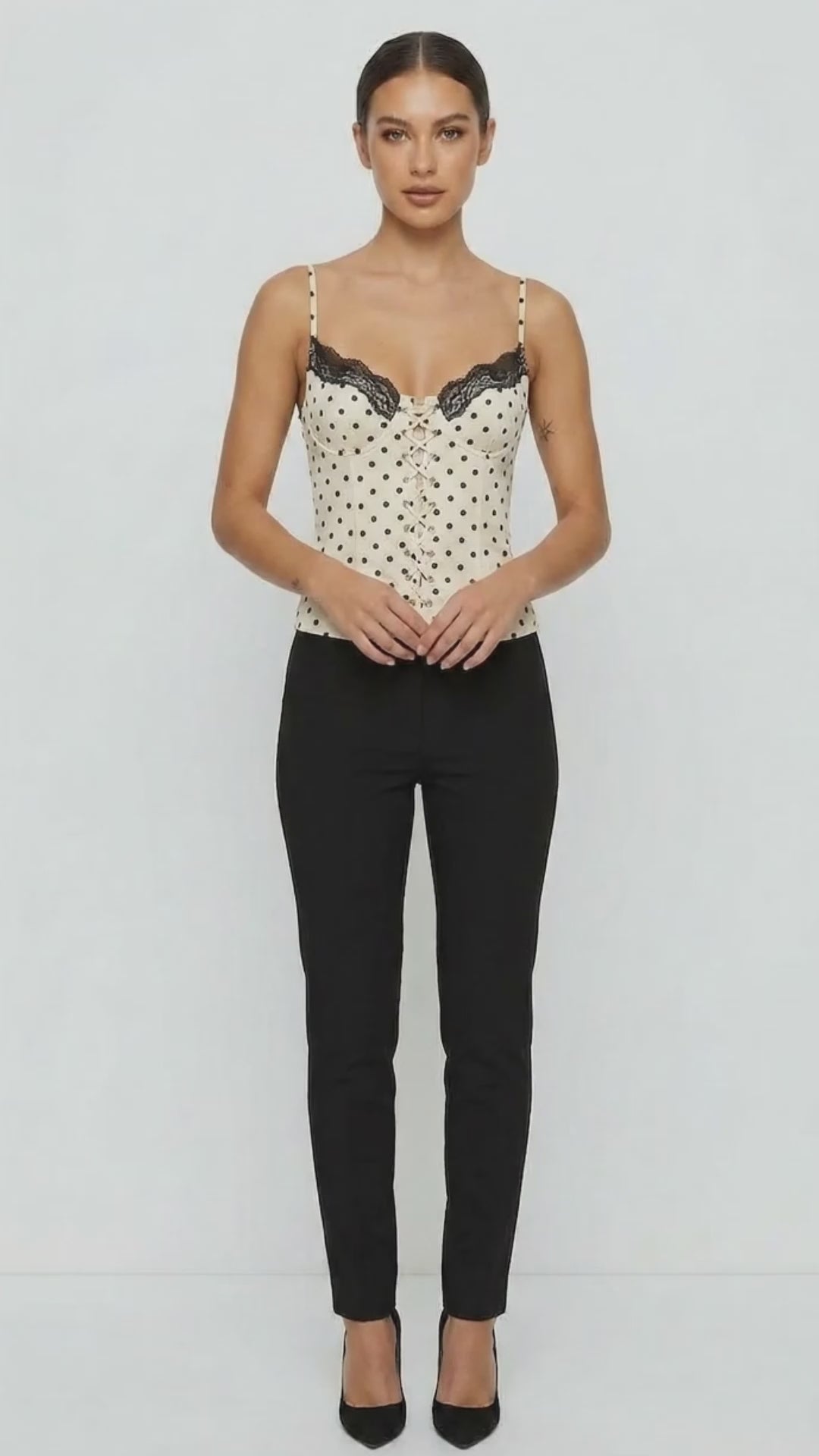 Dottie Polka Dot Lace Cami
